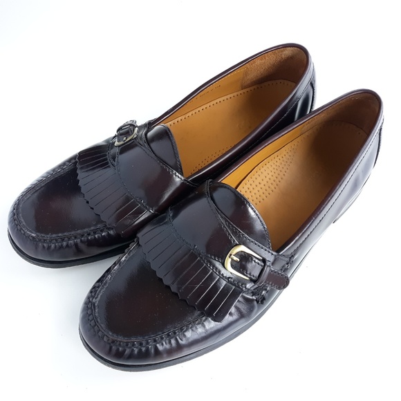 Cole Haan Mens Loafer Dress Shoes 13E Cherry Brown - Picture 5 of 8